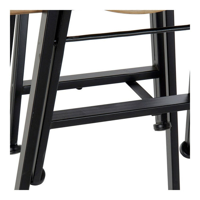 Tisch-Set mit 4 Stühlen DKD Home Decor Metall Tanne (5 pcs)