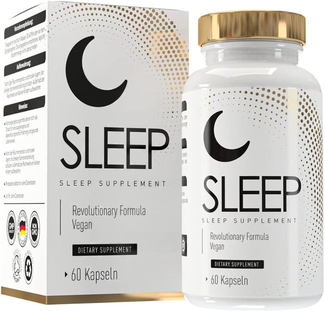 MELATONIN EINSCHLAF KAPSELN mit Soforteffekt - Baldrian und Kamillenblüten