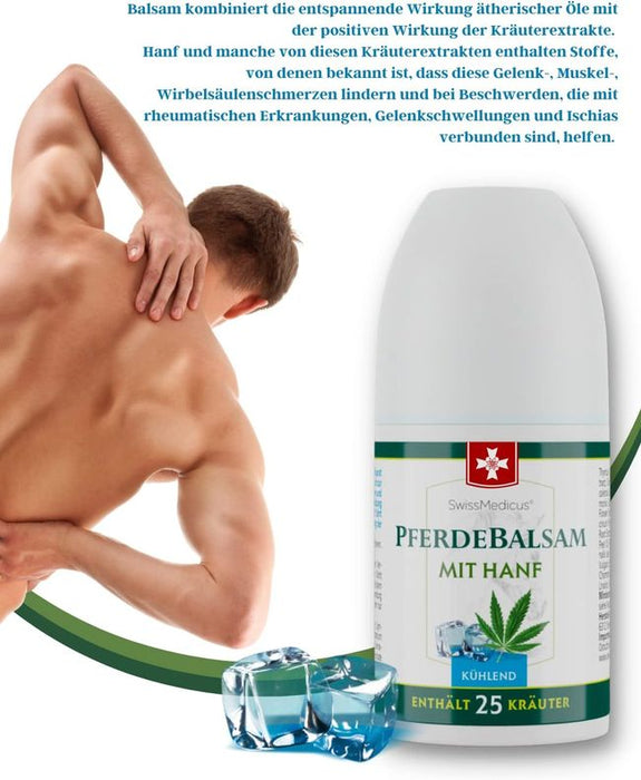 SwissMedicus Pferdebalsam mit hanf - Roll-On
