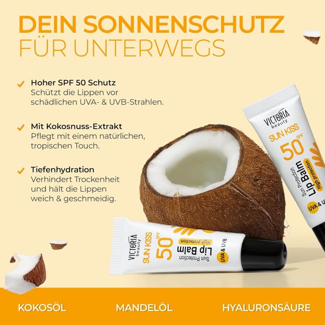 Victoria Beauty Lippenbalsam, Sonnenschutz Lippen LSF 50