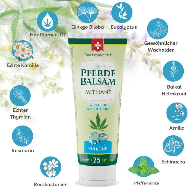 SwissMedicus Pferdebalsam mit Hanf