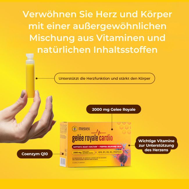 Medex Gelée Royale Cardio Ampullen