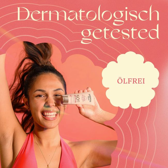 Hawaiian Tropic | Glowing Protection Gesichts-Sonnenlotion, wasserfeste Sonnencreme mit LSF 50 UVA-