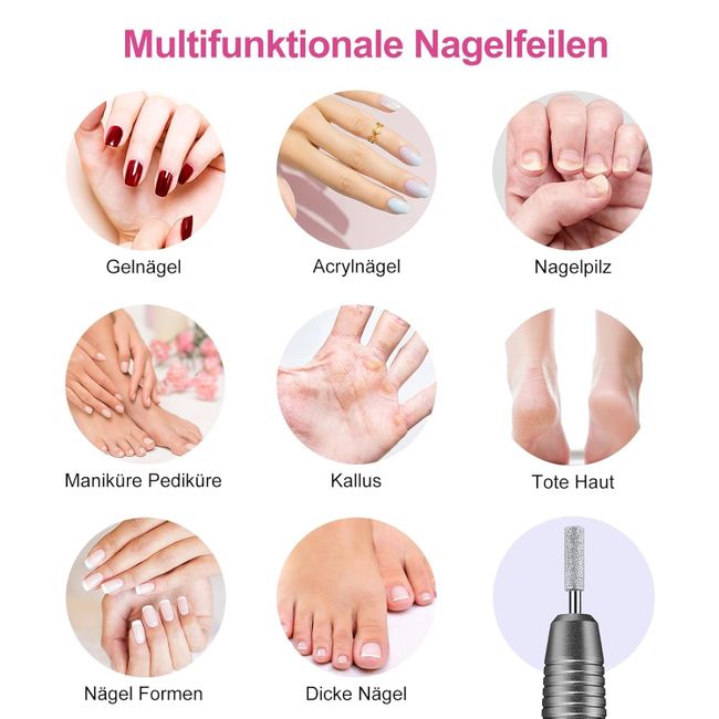COSLUS  11 in 1 Profi Maniküre und Pediküreset grau