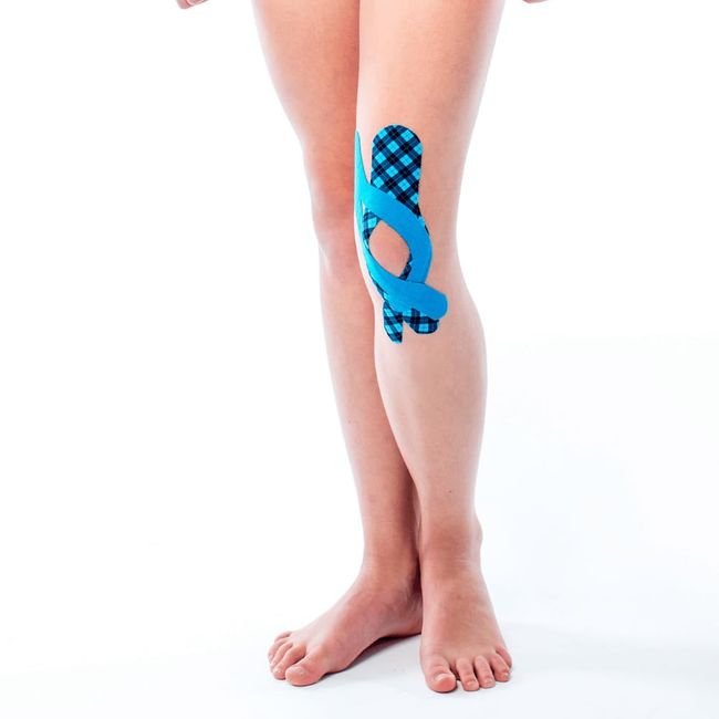 CureTape Kinesiotapes Kinesiologie Tape Tartan Blau