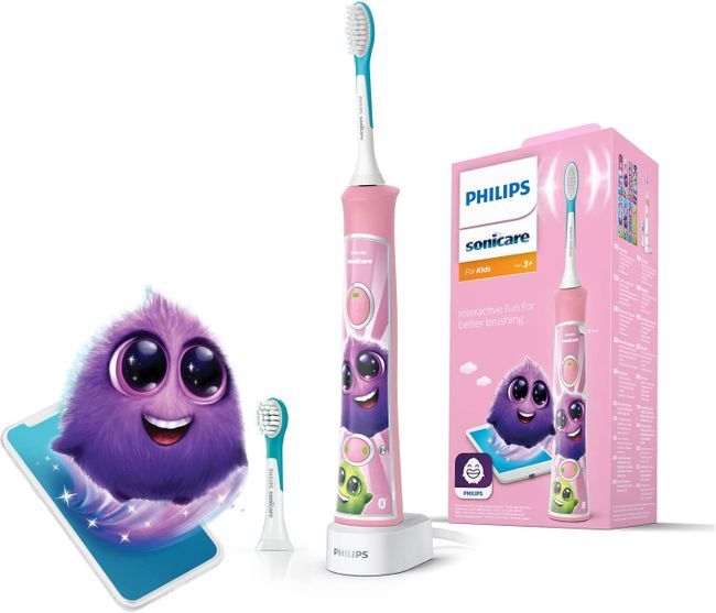 Philips Sonicare For Kids Elektrische Schallzahnbürste, Integriertes Bluetooth, Coaching-App