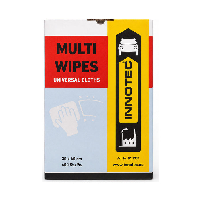 Innotec Multi Wipes, 30 cm x 40 cm – 400 Stück · Karton, 1 Stück, Artikelnummer 1092