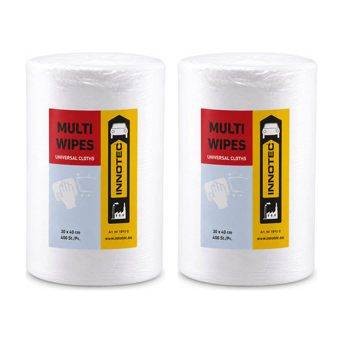 Innotec Multi Wipes, 30 cm x 40 cm, Refill – 400 Stück · Stück, 2er-Set, Artikelnummer 1092-2
