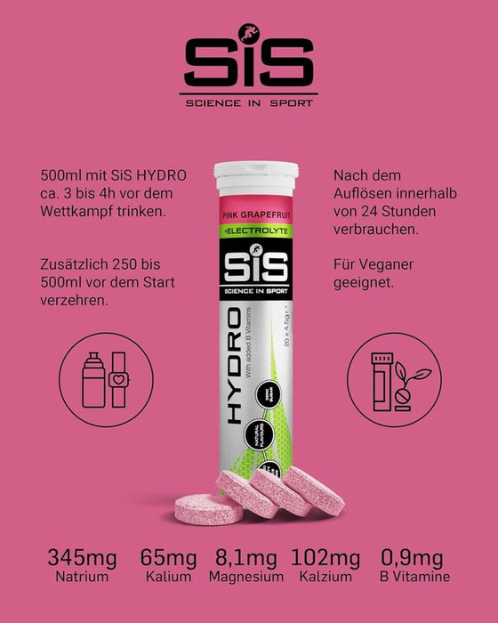 Science in Sport HYDRO Tabletten Pink Grapefruit
