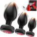 Tagnaff 4 Teiliges Analplug Set mit Vibrationen