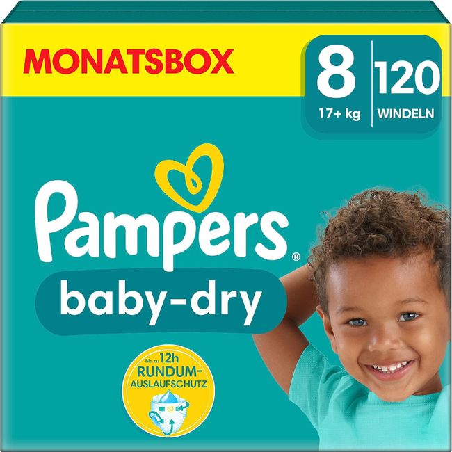 Pampers Windeln Größe 8 (17kg+) Baby-Dry