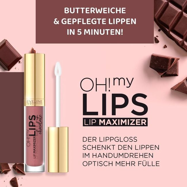 Eveline Cosmetics Oh! My Lips Volumizing Lip Gloss Chocolate