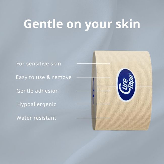 CureTape® Gentle Beige Kinesiologie Tape für empfindliche Haut