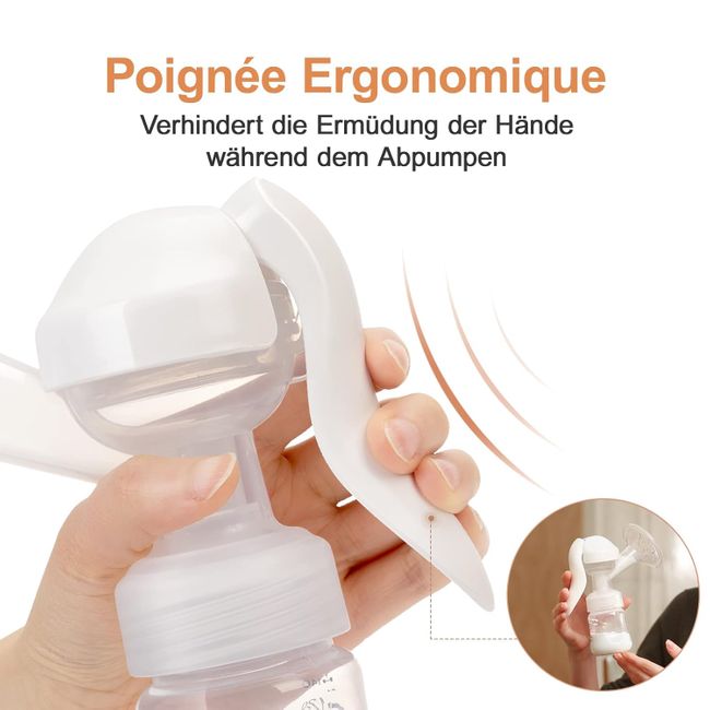 NCVI Handmilchpumpe inkl. Fläschchen