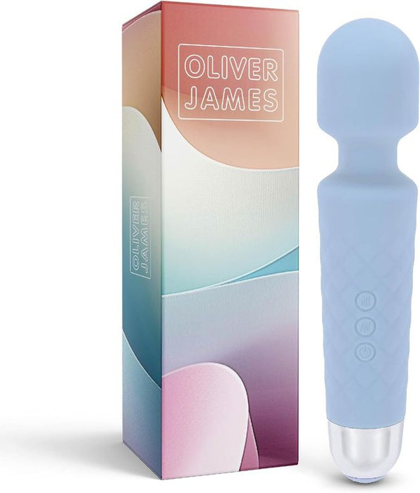 Oliver James Vibrator für Frauen - Leise & Leistungsstark Pastellblau