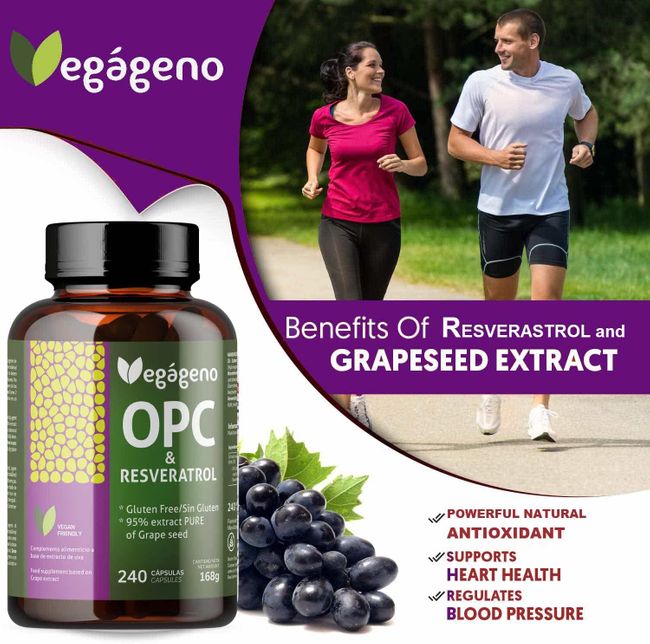 VEGÁGENO OPC Traubenkernextrakt und RESVERATROL Kapseln