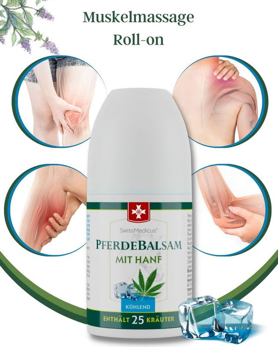 SwissMedicus Pferdebalsam mit hanf - Roll-On