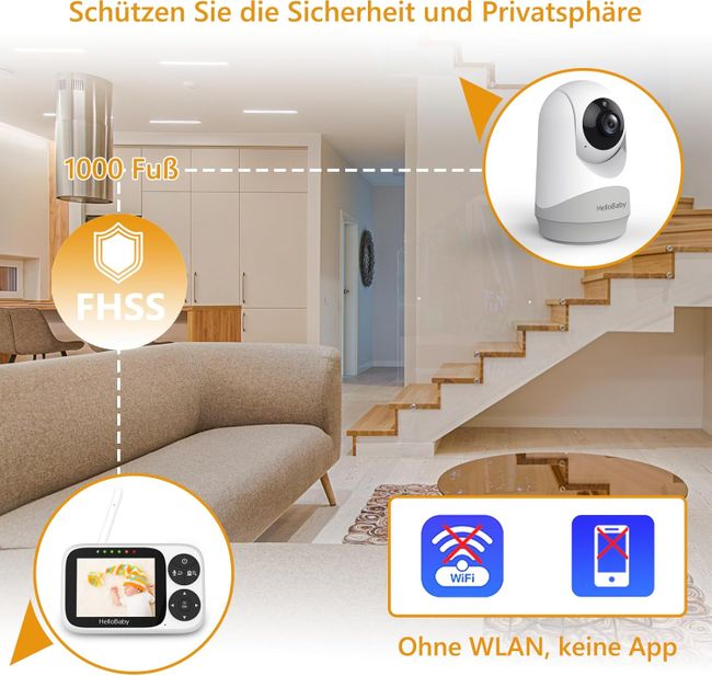 HelloBaby Babyphone mit Kamera