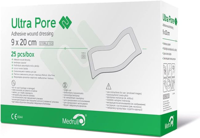 Medrull Steriler Wundverband 9x20 cm ULTRA PORE Sterile Wundpflaster