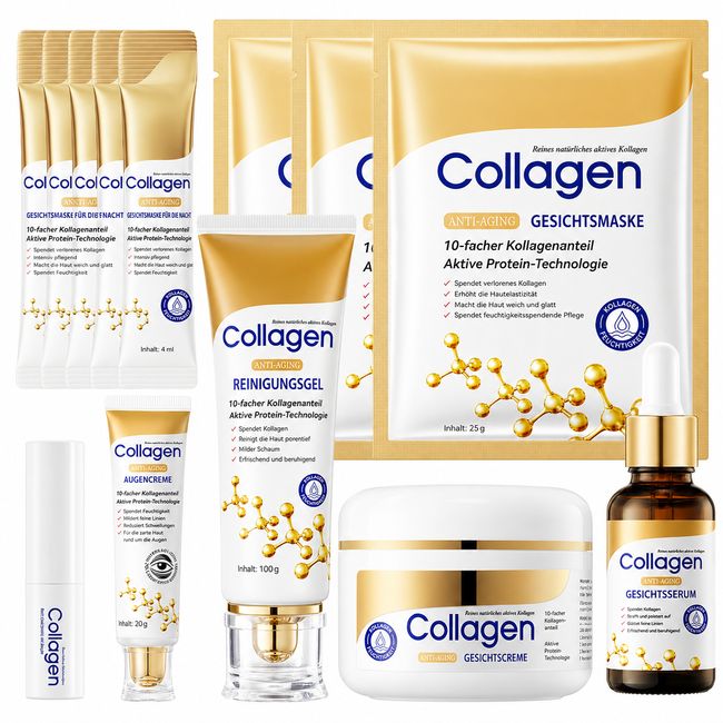 SUMMISHI Collagen Skincare Set, Anti Aging