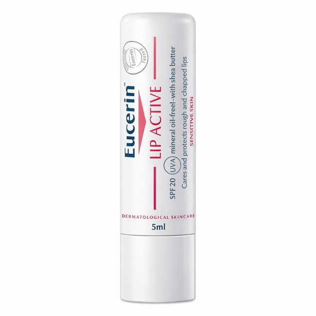 Eucerin pH5 Lip Active 4,8 g, reparierender Lippenbalsam mit LSF 20