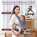 Momcozy Baby Trage - Leichte & Atmungsaktive Grau