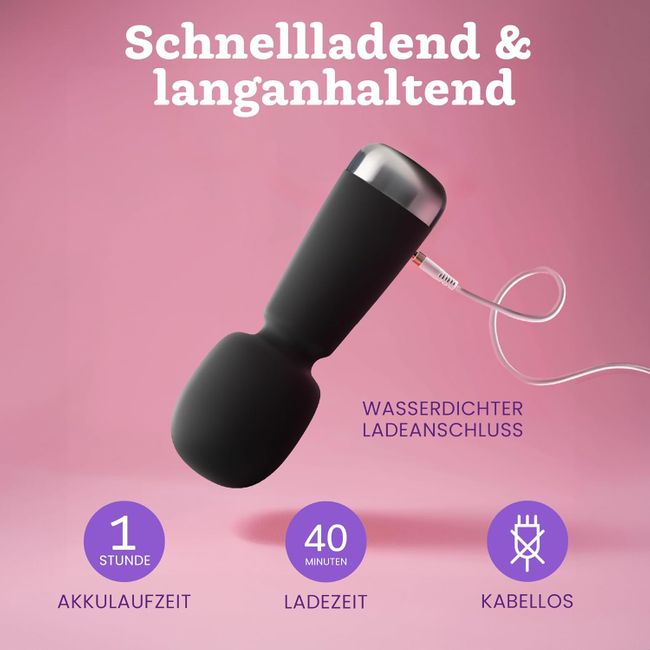 Oliver James Bullet Mini Vibrator Schwarz