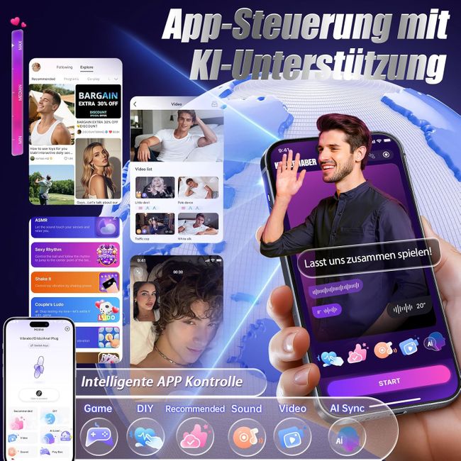 Tagnaff Handlicher Anal Dildo Vibrator Plug