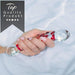 FOPS Glass dildo Rot 21 cm ⌀3,5cm Doppeldilos