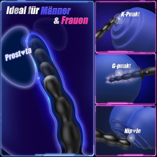 Tagnaff Handlicher Anal Dildo Vibrator Plug