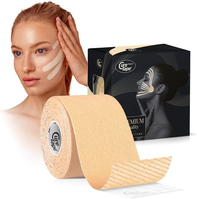 CureTape Beauty Kinesiologie Tape – Natürliches Gesichtslifting ohne OP