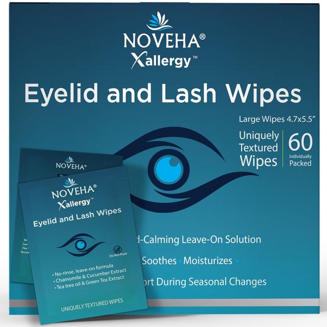 NOVEHA Allergie-Linderung Augenlid-Tücher