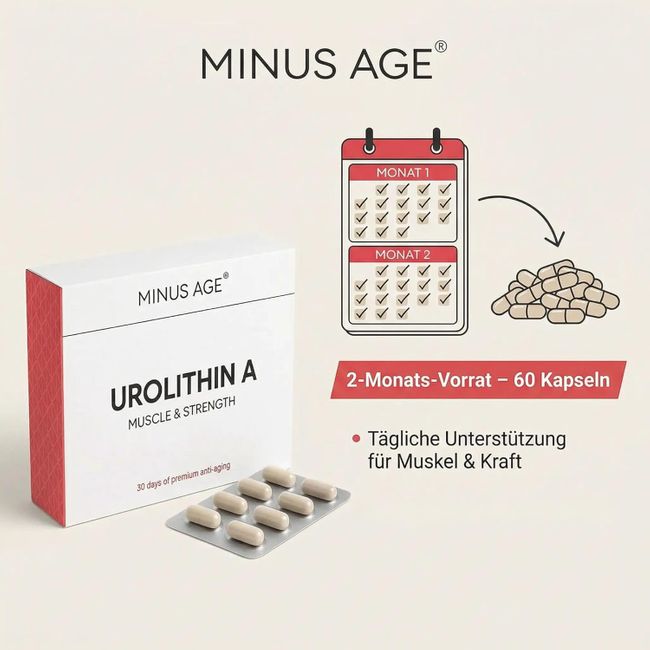 Minus Age Urolithin A  Gesundheit & Anti-Aging Kapseln V2602-2783