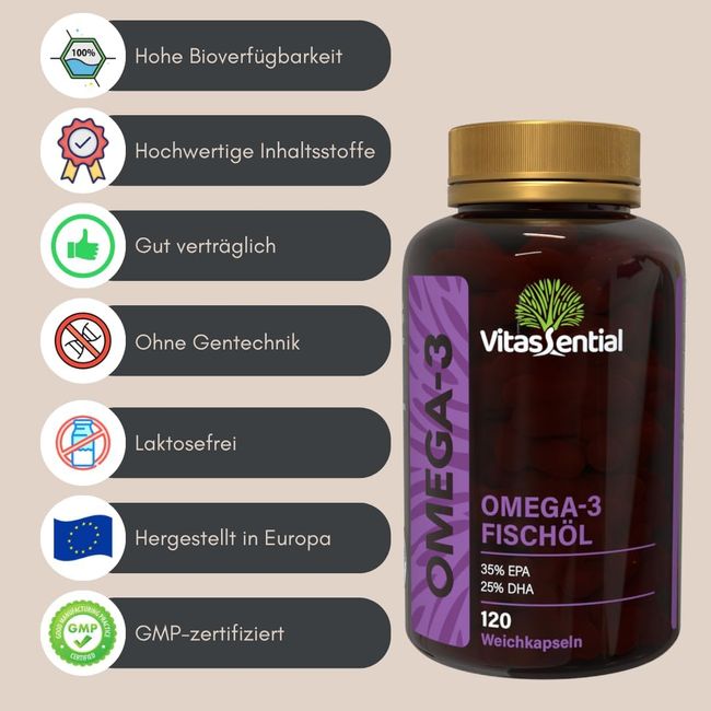 Vitassential Omega-3 Fischöl Kapsel