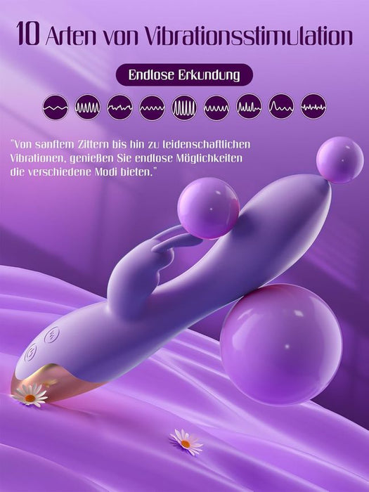 HIVEFUN Diloschwanz G Punkt Vibrator flieder