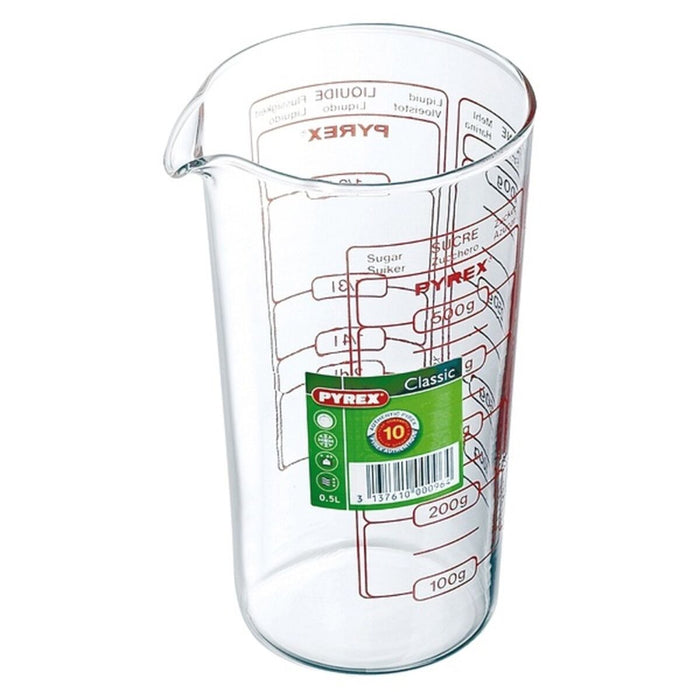 Becher Pyrex Classic Vidrio Durchsichtig Glas 0,5 L