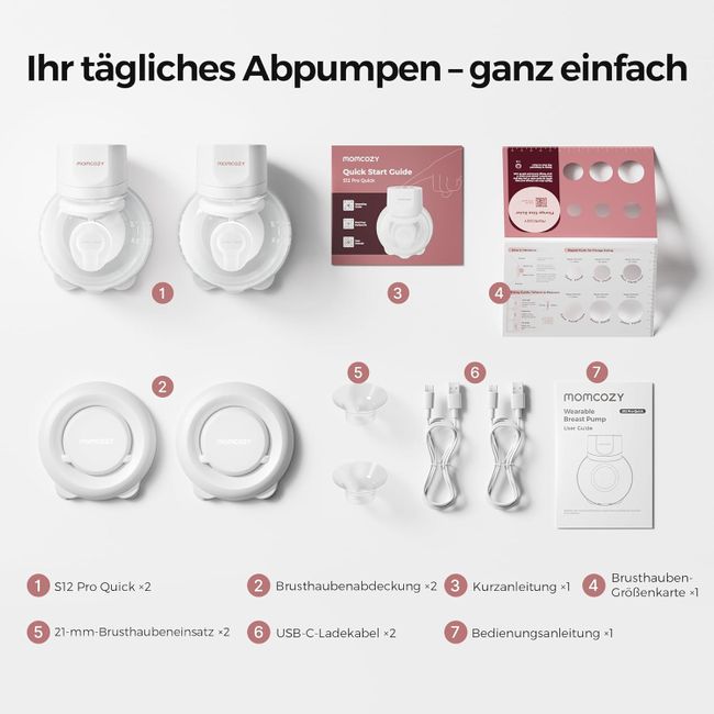 Momcozy Milchpumpe Elektrisch S12 Pro Quick