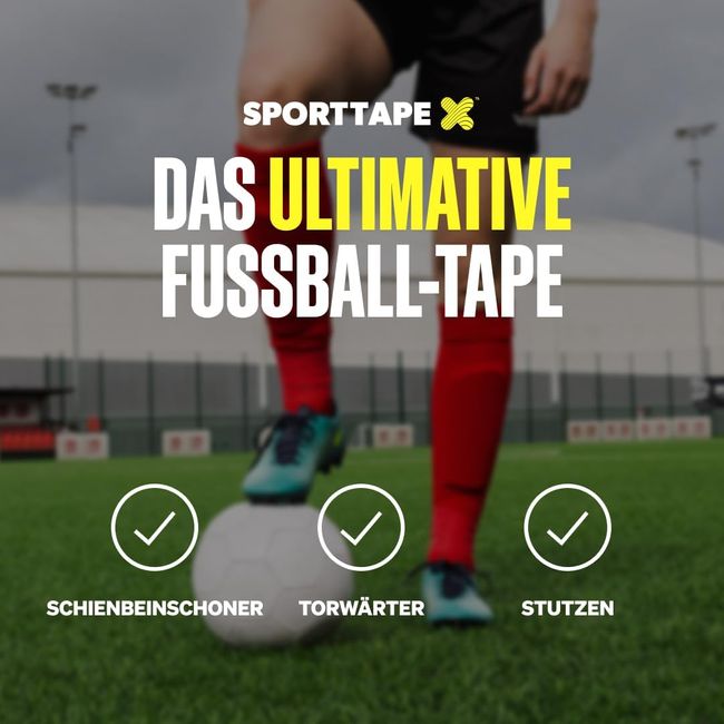 SPORTTAPE  Selbstklebender verband - 6 Rollen, 5 cm x 4,5 m Rot