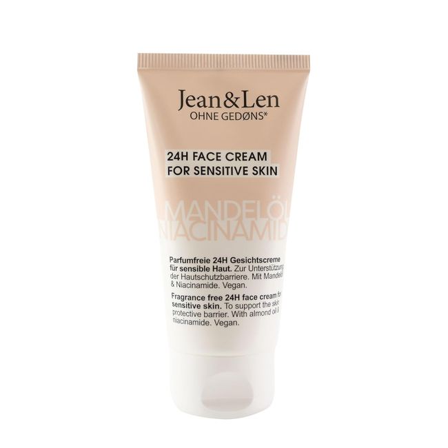 Jean & Len Parfumfreie Gesichtscreme Mandelöl & Niacinamide