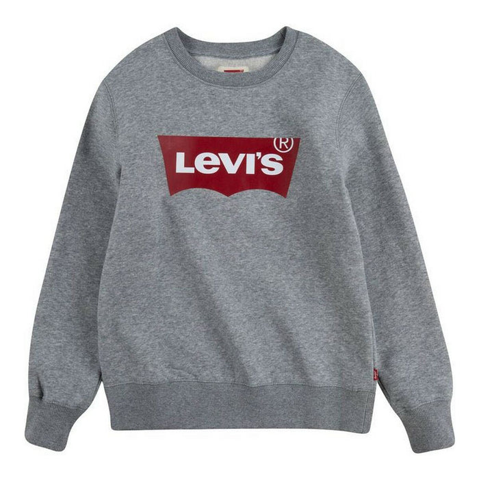Kinder-Sweatshirt Levi's Batwing Crewneck Hellgrau