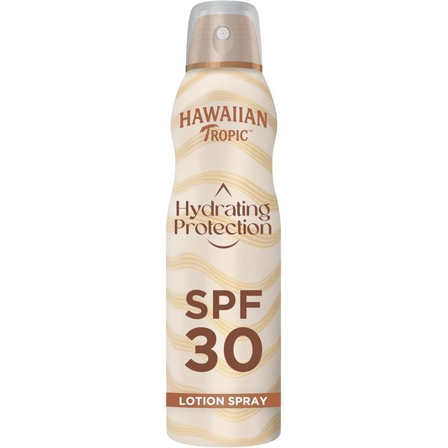 Hawaiian Tropic Hydrating Protection Sunscreen, wasserfeste Sonnencreme mit LSF 30 UVA- + UVB-Schutz