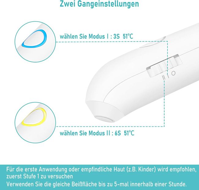 LeaderPro Insektenstichheiler Wiederaufladbar Elektronischer Stichheiler