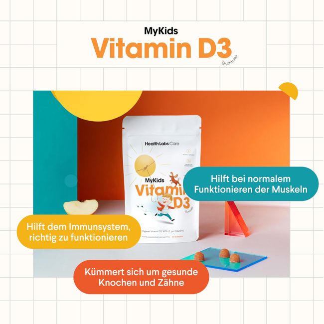 Health Labs Care Vitamin D3 Gummies für Kinder