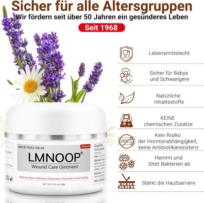 LMNOOP Wundliegen Creme Wundheilungssalbe