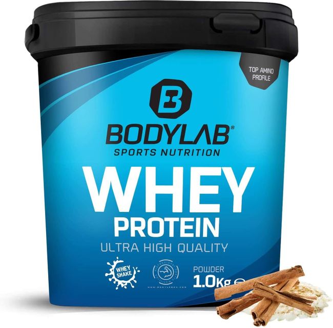 Bodylab24 Whey Protein Pulver, Milchreis-Zimt