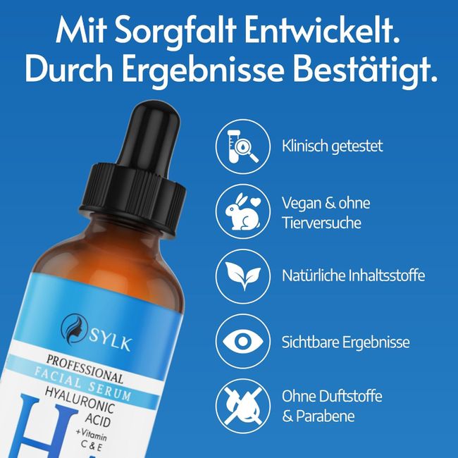 Sylk Hyaluron Serum Hochdosiert mit Vitamin C