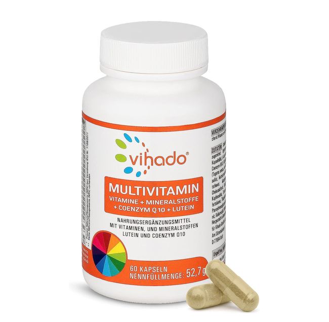 Vihado Multivitamin – Vitamine A-Z und Multimineral-Komplex – 26 Vitamine und Mineralstoffe