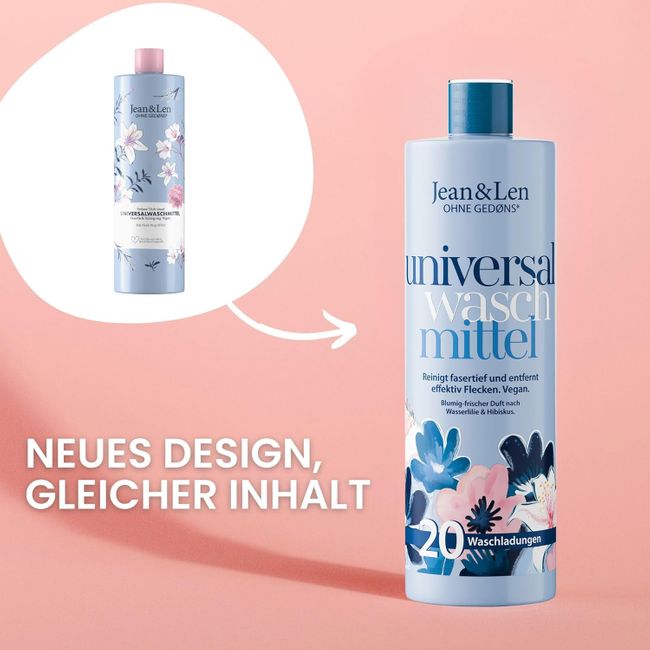 Jean & Len Universalwaschmittel Wasserlilie & Hibiskus