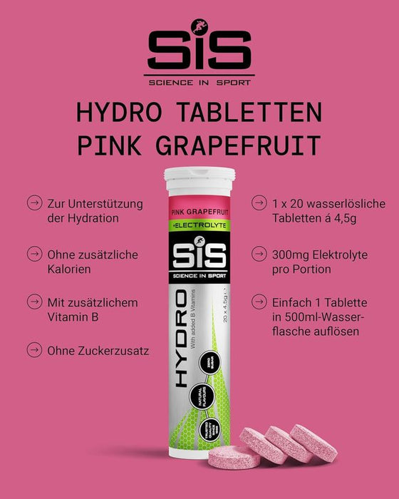 Science in Sport HYDRO Tabletten Pink Grapefruit