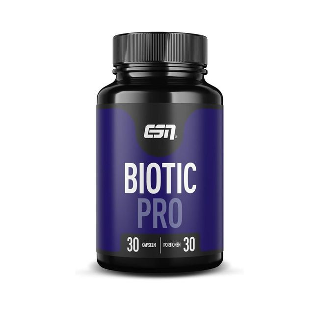 ESN Biotic Pro, 30 Probiotika Kapseln für Darmflora, 4 klinisch studierte Bakterienstämme